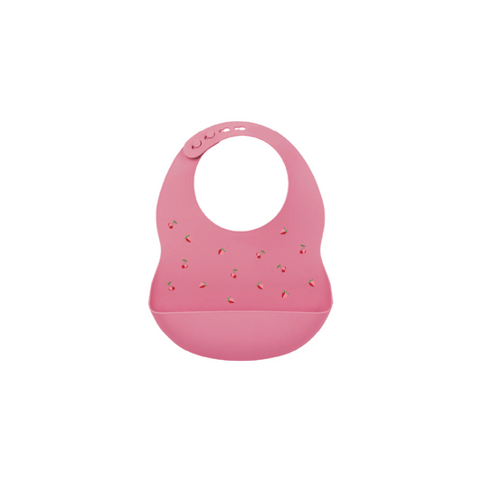 Bib printed raspberry