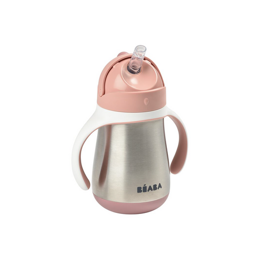 Stainless Steel Straw Cup - pink