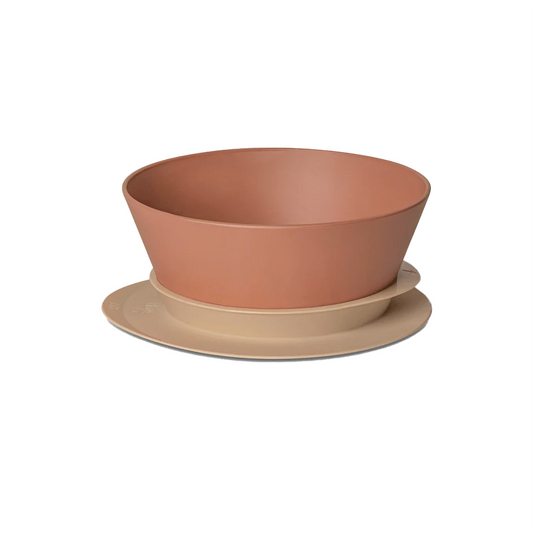 Citron Silicone Bowl Suction Beige