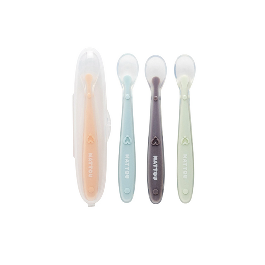 Set 4 spoons with case