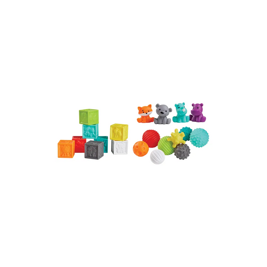 Balls, Blocks and Buddies 20 Pieces Activity Play Set