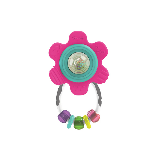 Spin & Rattle Teether - Pink