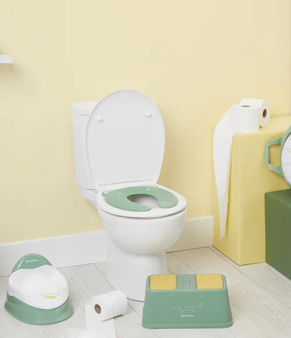 Toilet reducer with handles