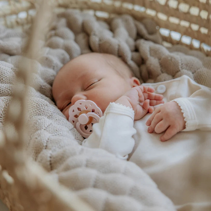 BIBS Boheme 2 PACK Latex Size 1 Blush GLOW/Vanilla GLOW