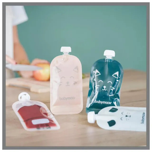 Bundle Nutribaby(+) White + reusable food
pouches x 15