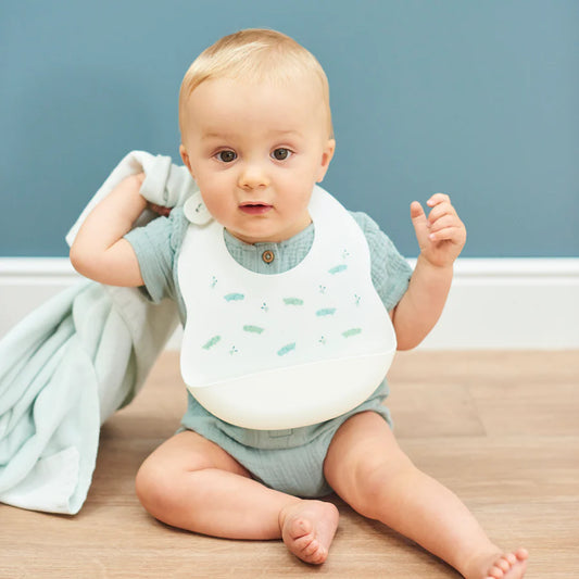 Bib printed white