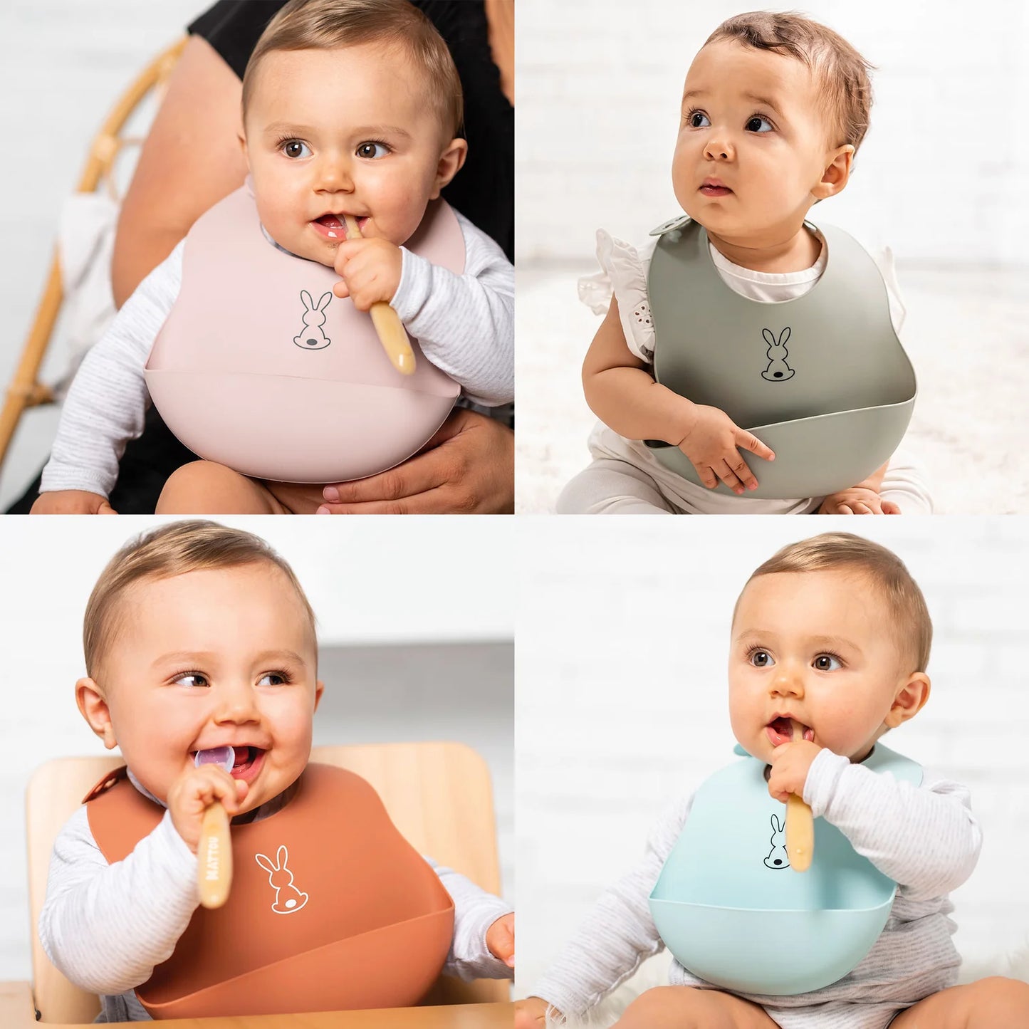 Bib printed white