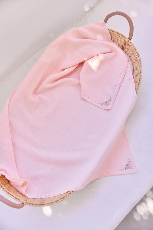 Pink Floral Blanket