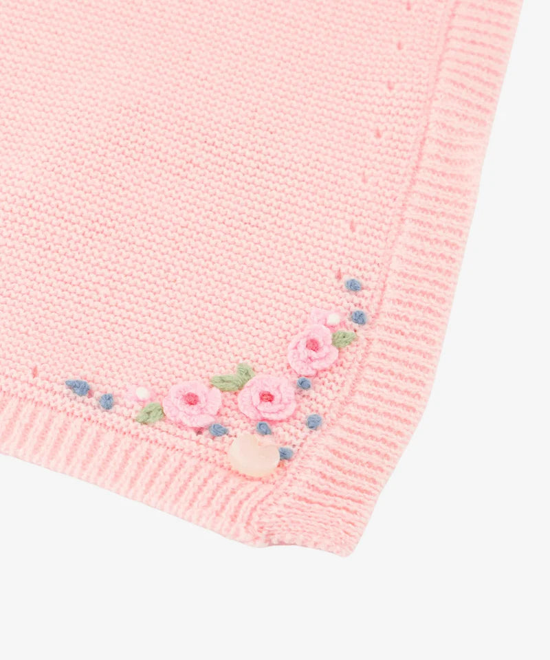 Pink Floral Blanket