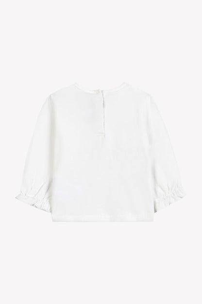 T-shirt Ecru cotton mouse print