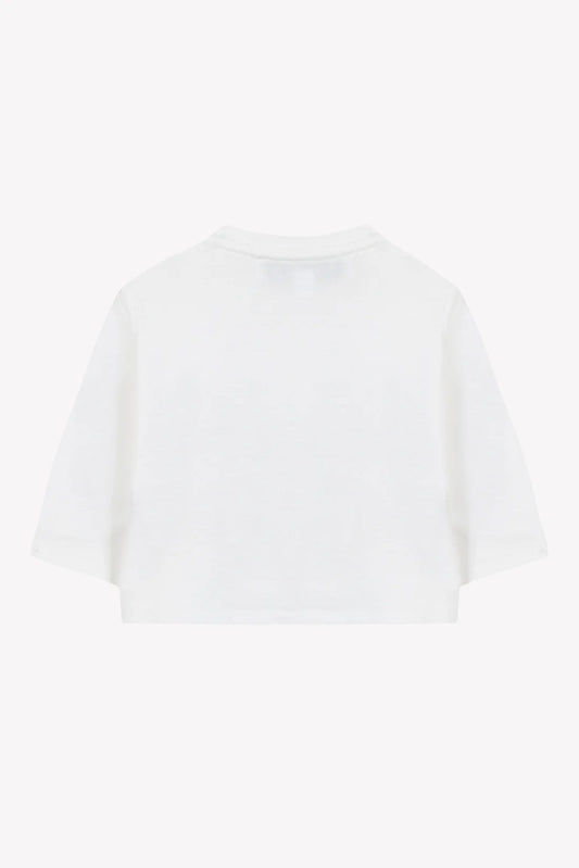 T-shirt Ecru cotton Print castle
