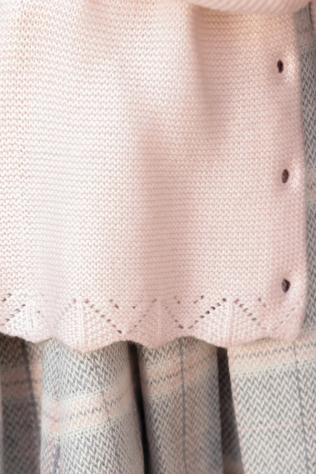 Cardigan Dew wool openwork knitwear