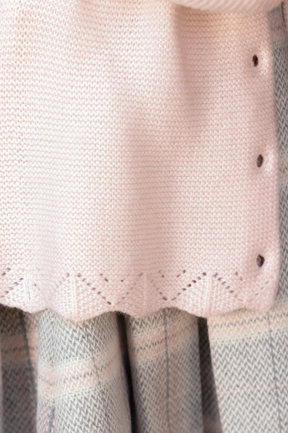 Cardigan Dew wool openwork knitwear