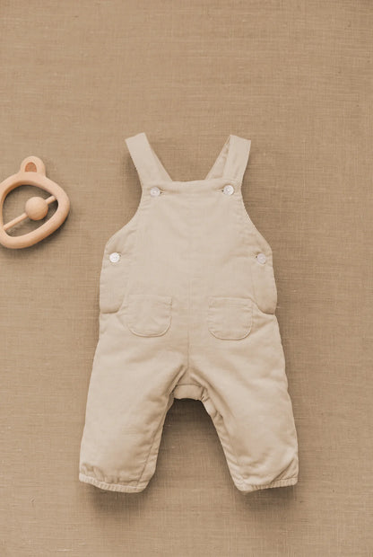 Dungaree long Beige clear Corduroy