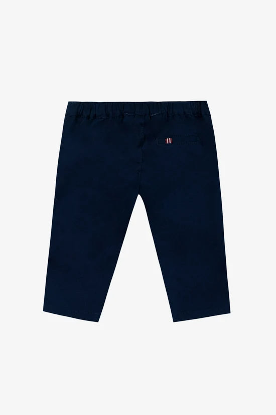 Trousers Navy cotton Trim