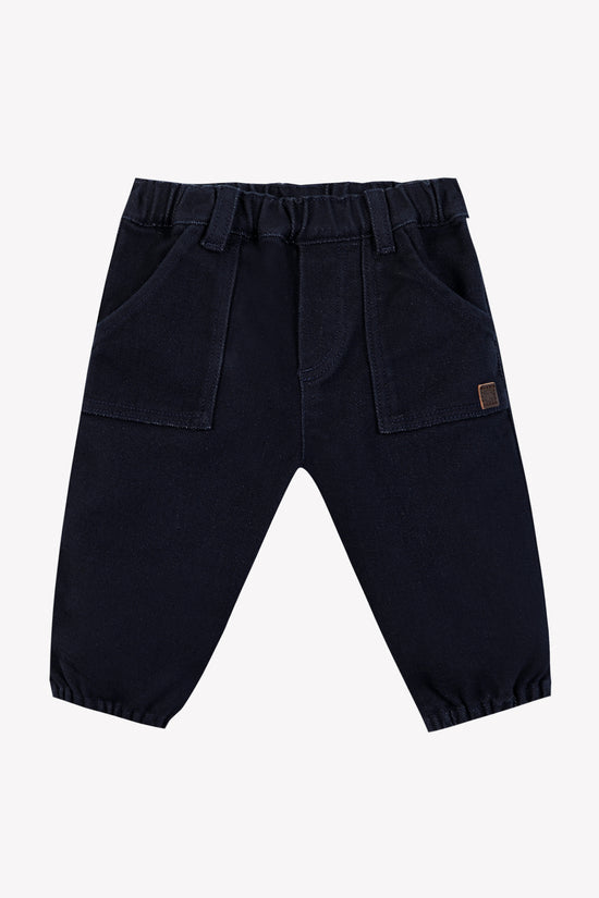 Trousers Navy cotton