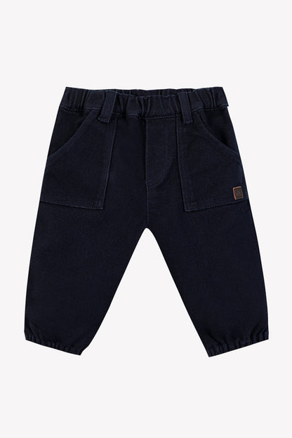 Trousers Navy cotton