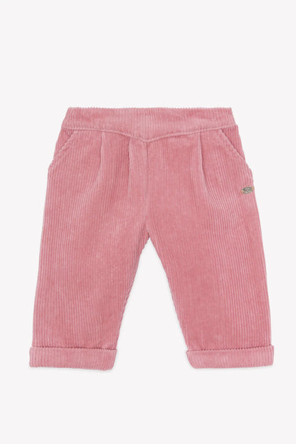 Trousers Blush velvet pleats