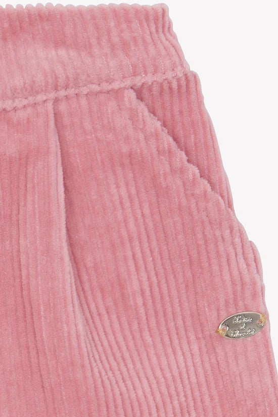 Trousers Blush velvet pleats