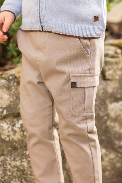 Trousers Mocha cotton piqué