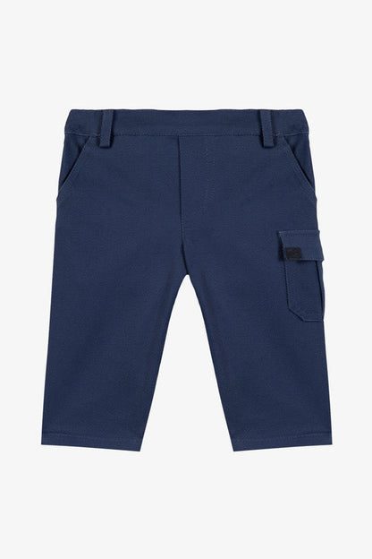 Trousers Indigo cotton piqué