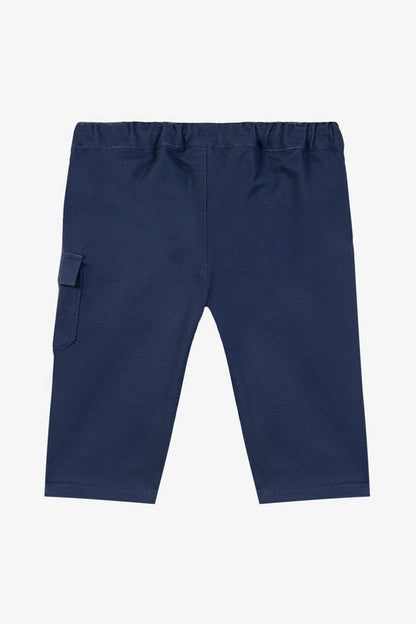 Trousers Indigo cotton piqué