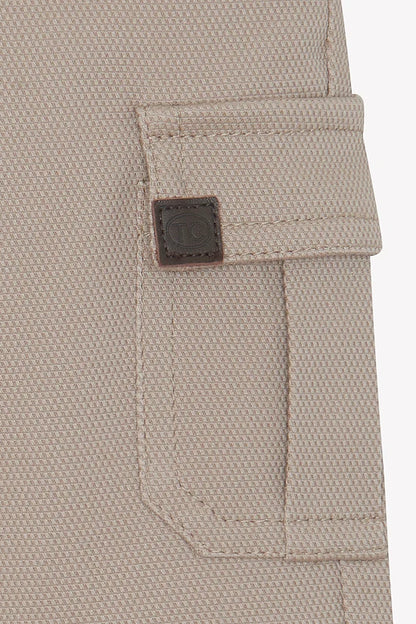 Trousers Mocha cotton piqué