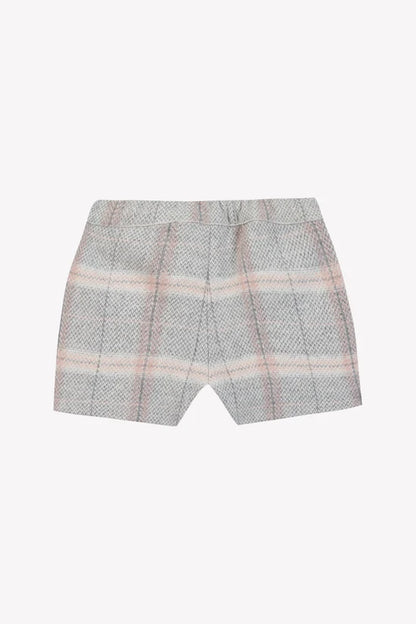 Shorts Mid-beige wool check