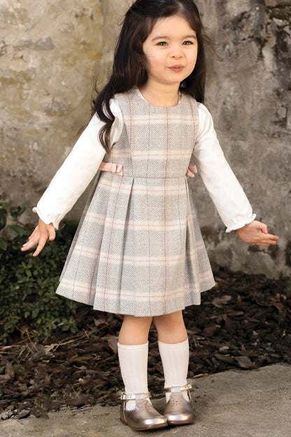 Dress Medium Beige check wool