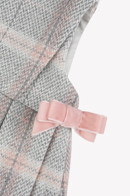 Dress Medium Beige check wool
