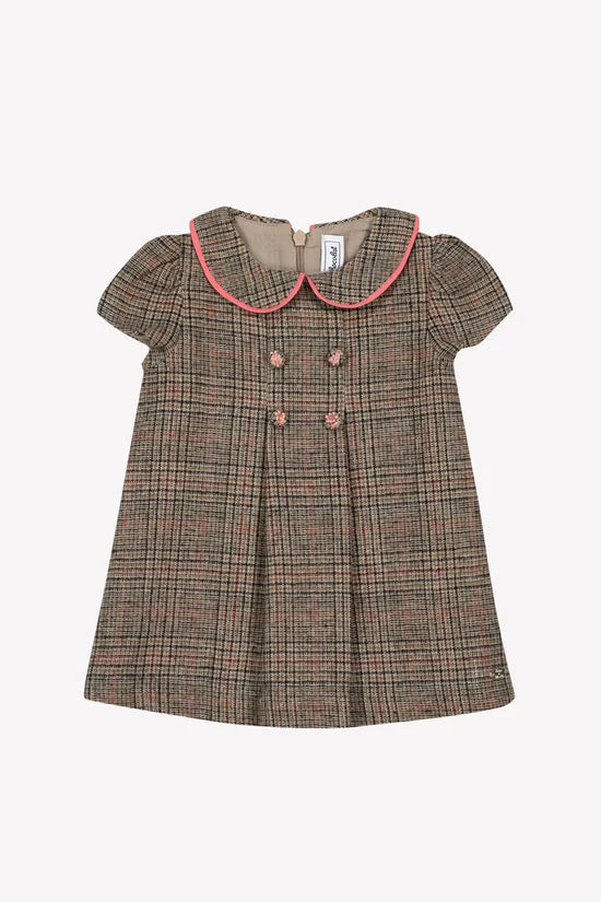 Dress Brown Wool Check