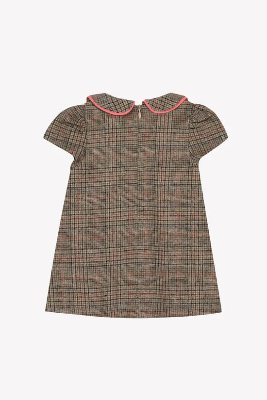 Dress Brown Wool Check