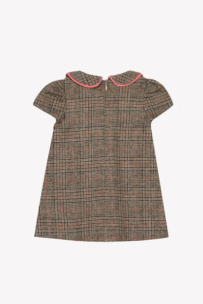 Dress Brown Wool Check