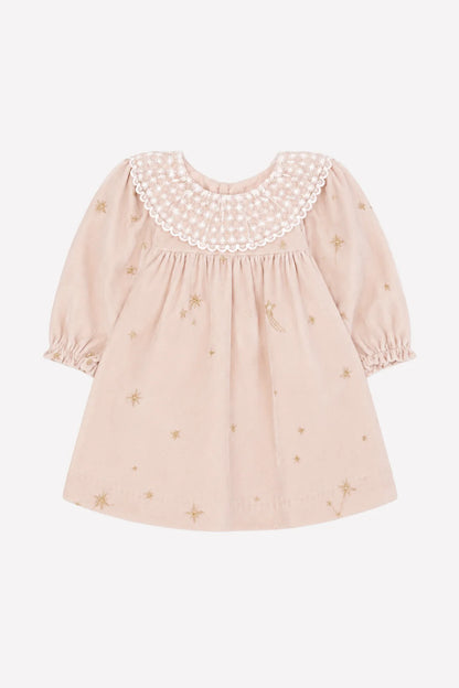 Dress Dew Ruffled collar Race