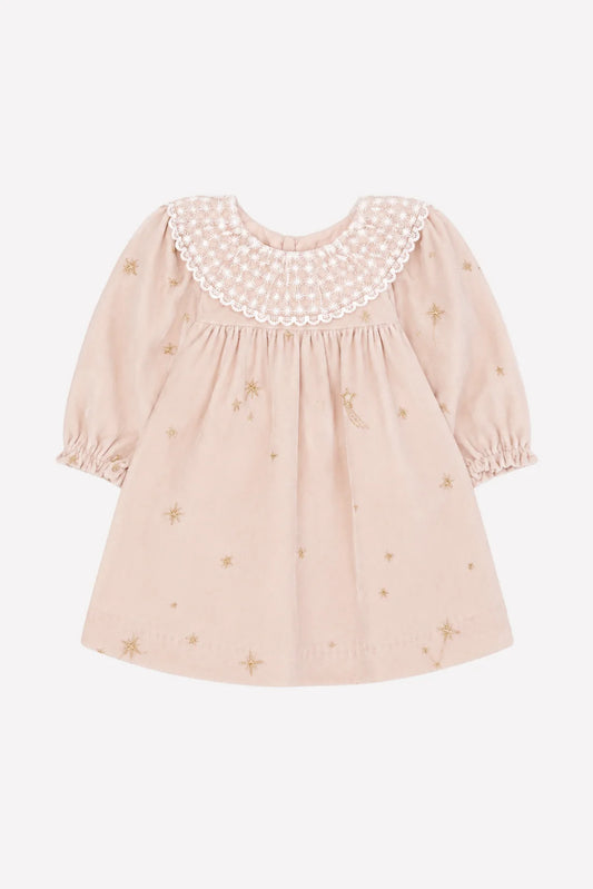 Dress Dew Ruffled collar Race