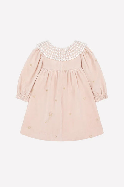 Dress Dew Ruffled collar Race