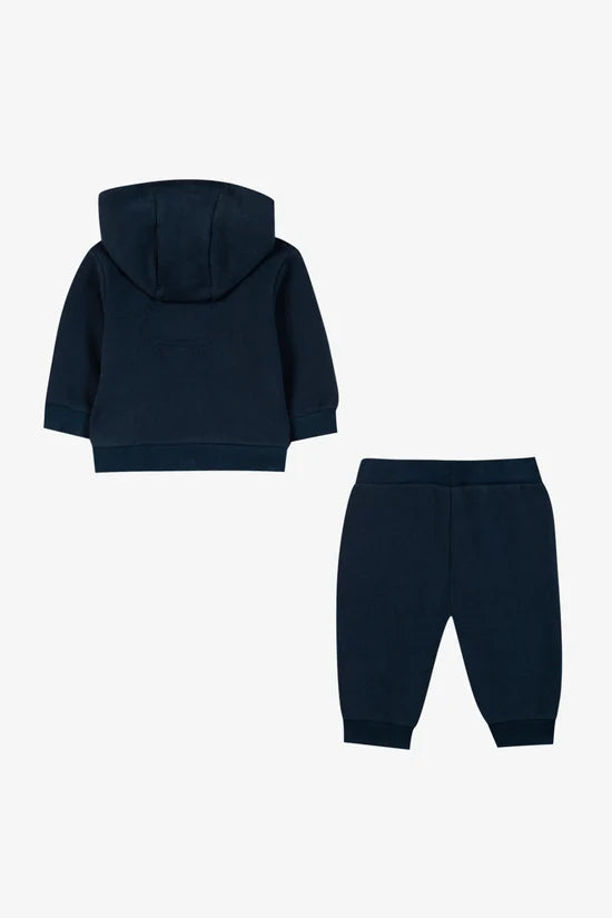 Outfit Jogging suit Navy cotton to Hood