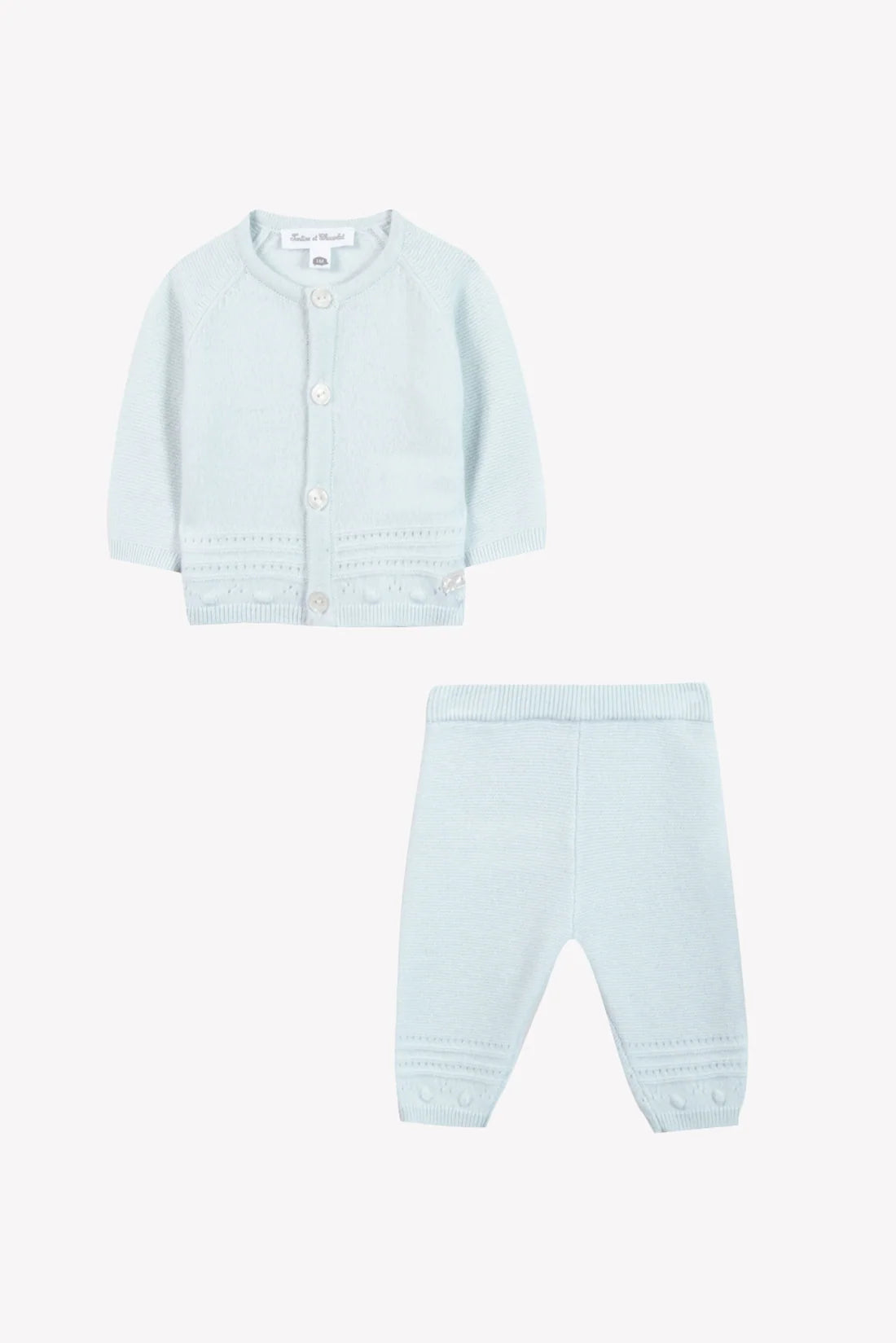 Long outfit Sky blue wool