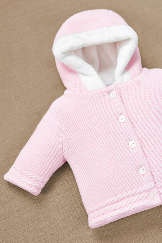 Coat Pink braided