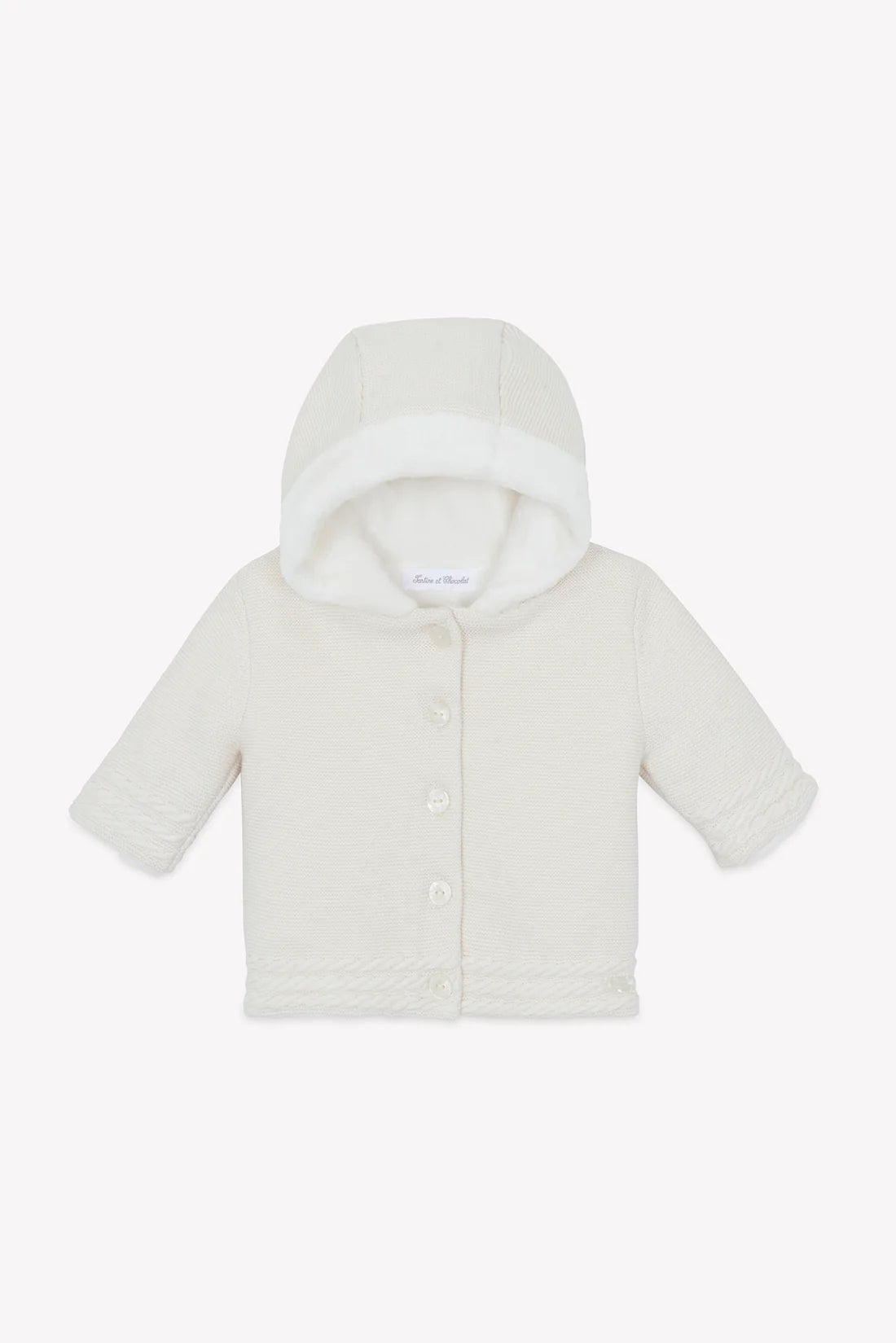 Coat Ecru woven cotton