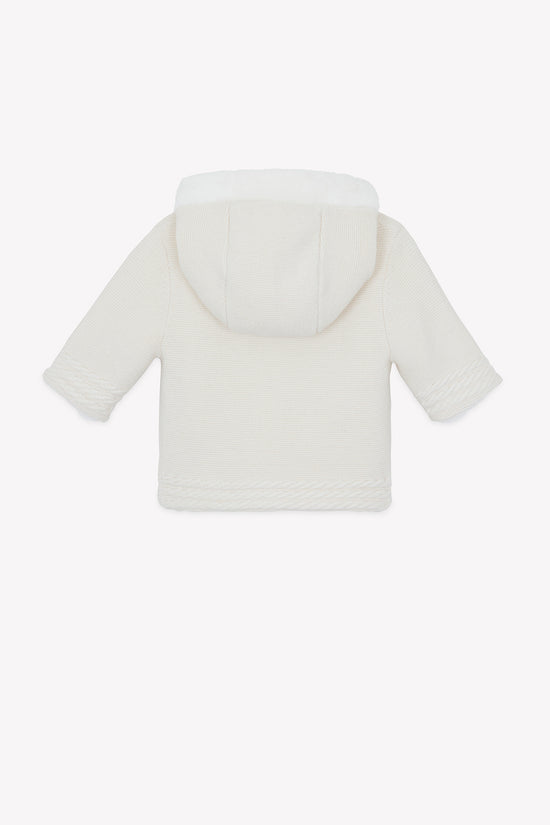 Coat Ecru woven cotton