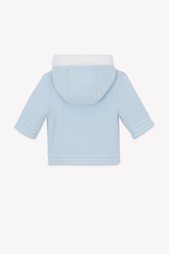Coat Sky blue braided