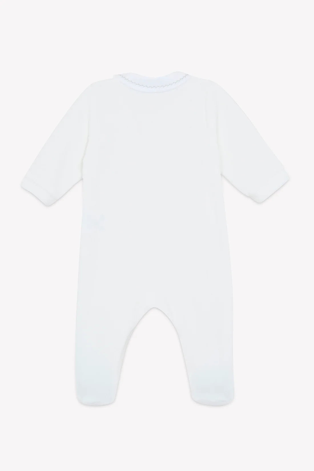Pajamas Ecru velvet peter pan collar embroidery