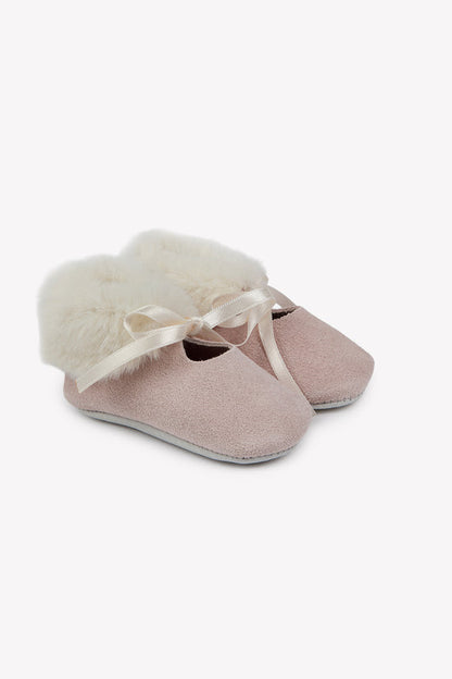 Shoes Leather dew Imitation fur