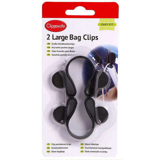 CLIPPASAFE BAG CLIPS - LARGE SIZE
(2 PACK)