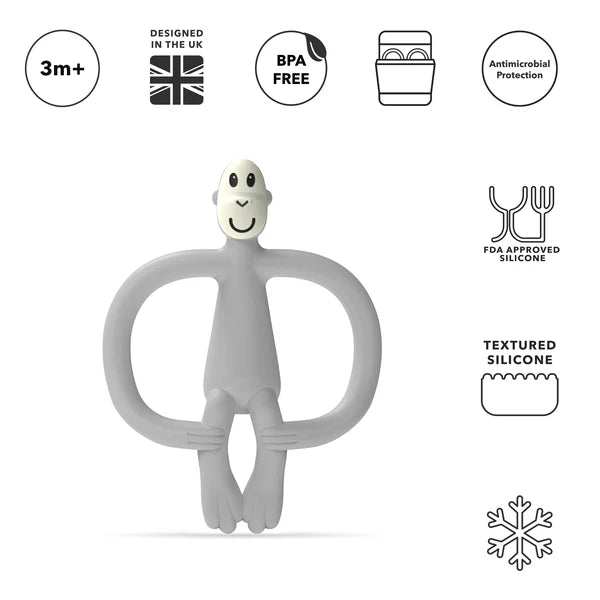 Cool Grey Monkey Teether