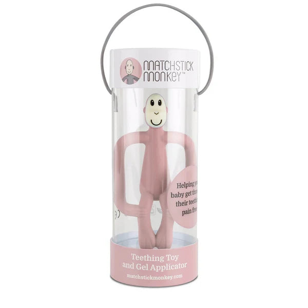 Dusty Pink Original Monkey teething toy