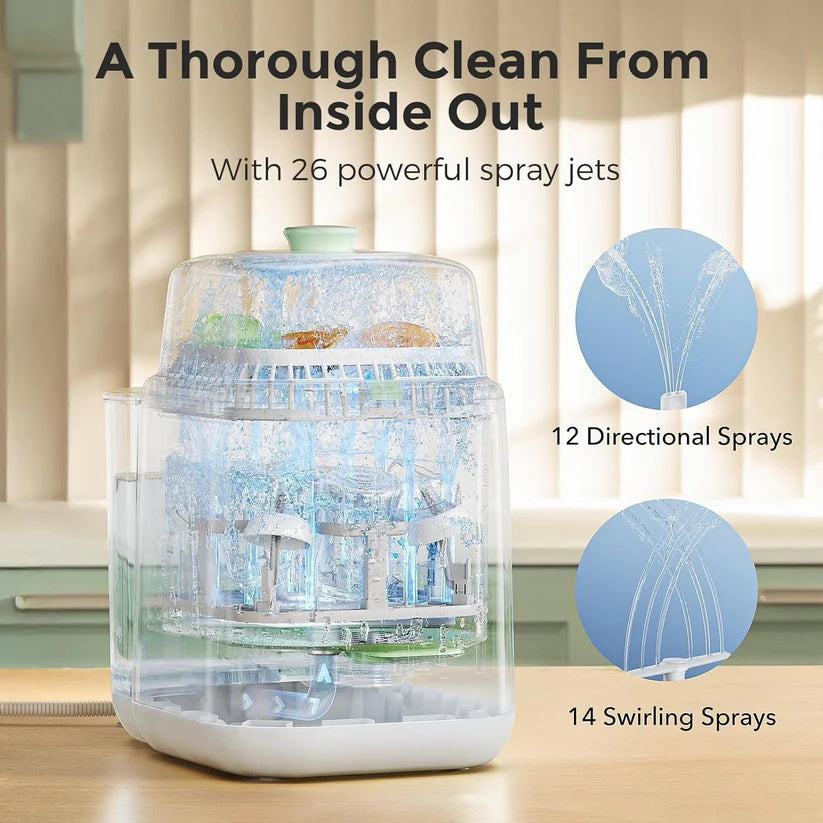 Momcozy - KleanPal Pro Baby Bottle Washer | Washer, Sterilizer & Dryer