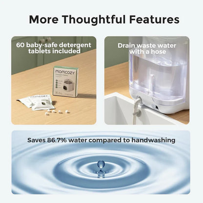 Momcozy - KleanPal Pro Baby Bottle Washer | Washer, Sterilizer & Dryer