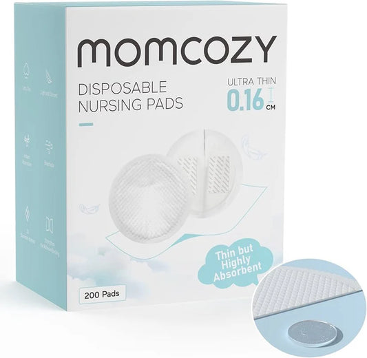 Momcozy Ultra-Thin Disposable Nursing Pads, Super Absorbent and Breathable - 200 Count